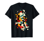 Artistic Soccer Player And Soccer Love T-Shirt - Graphic Print for Adults