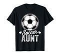 Funny Soccer Aunt Mothers Day T-Shirt - Graphic Print Unisex
