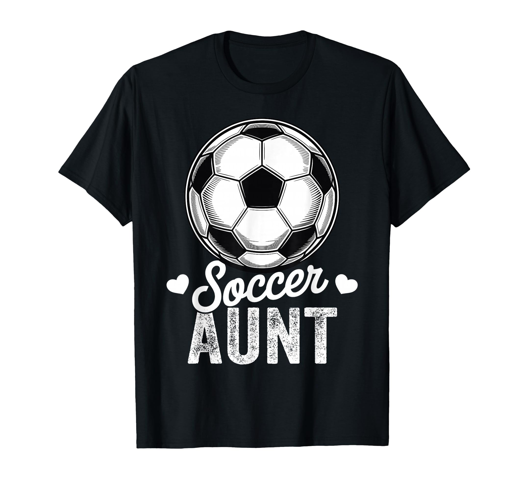 Funny Soccer Aunt Mothers Day T-Shirt - Graphic Print Unisex