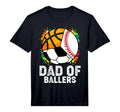 Dad Ballers Funny Baseball Soccer T-Shirt - Custom Art Print for Adults