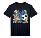 Peace Love Soccer Lover Outfit T-Shirt - Streetwear Style Men Women