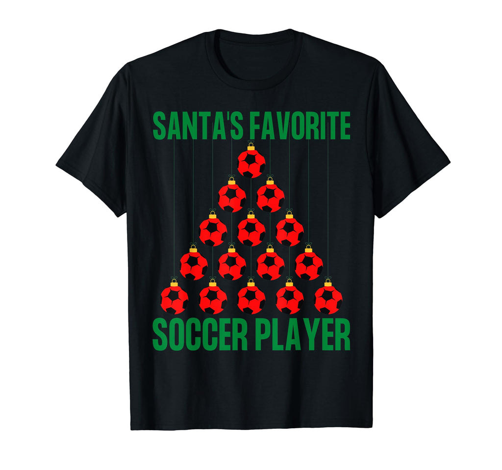 Santas Favorite Soccer Player Ugly T-Shirt - Aesthetic Graphic for Adults