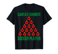Santas Favorite Soccer Player Ugly T-Shirt - Aesthetic Graphic for Adults