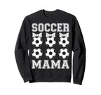 Soccer Mama Coquette Bow Soccer Mom Sweatshirt - Graphic Print Men Women