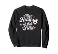 My Heart Is That Field Soccer Mom Sweatshirt - Fun Novelty Design Men Women