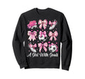 Soccer Player Soccer Coquette Bow Sweatshirt - Unique Graphic Men Women