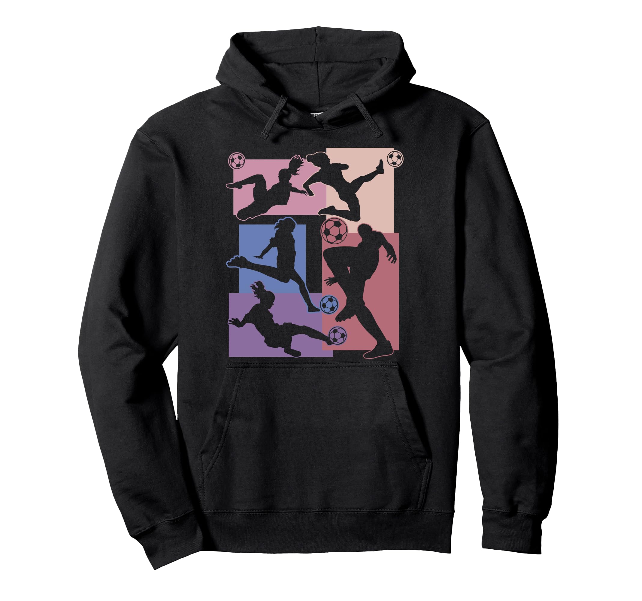 Funny Soccer Player Ball Soccer Lover Hoodie - Minimalist Print Men Women