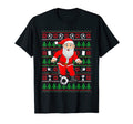 Ugly Santa Playing Soccer T-Shirt - Trendy Graphic Unisex