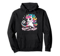 Unicorn Soccer Goalie Player Kickin It Hoodie - Trendy Graphic Men Women
