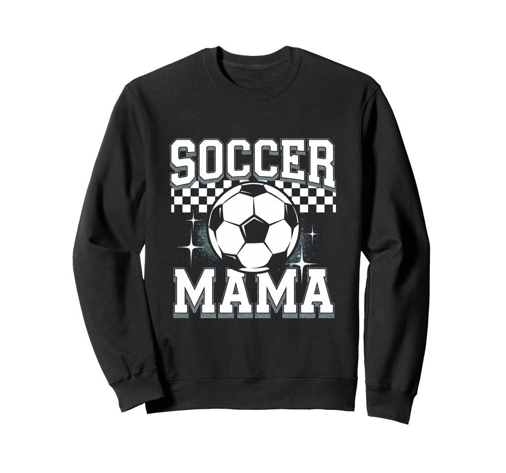 Soccer Mama Sport Checkered Soccer Sweatshirt - Aesthetic Graphic Unisex