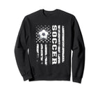 Soccer Usa Us Flag Soccer Coach Sweatshirt - Trendy Graphic for Adults