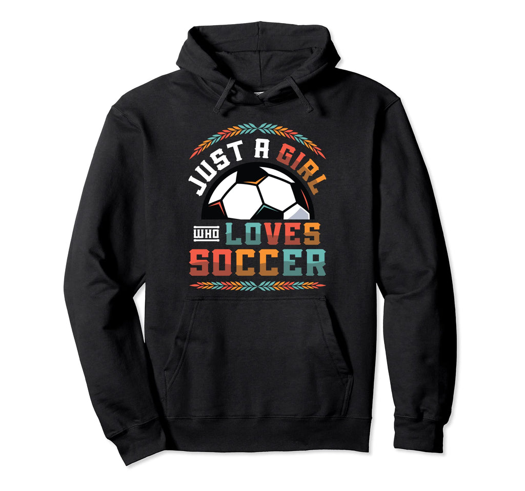 Just Who Loves Soccer Womens Soccer Hoodie - Custom Art Print for Adults