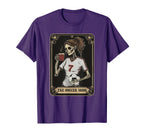 Soccer Mom Skeleton Tarot Card T-Shirt - Aesthetic Graphic for Adults