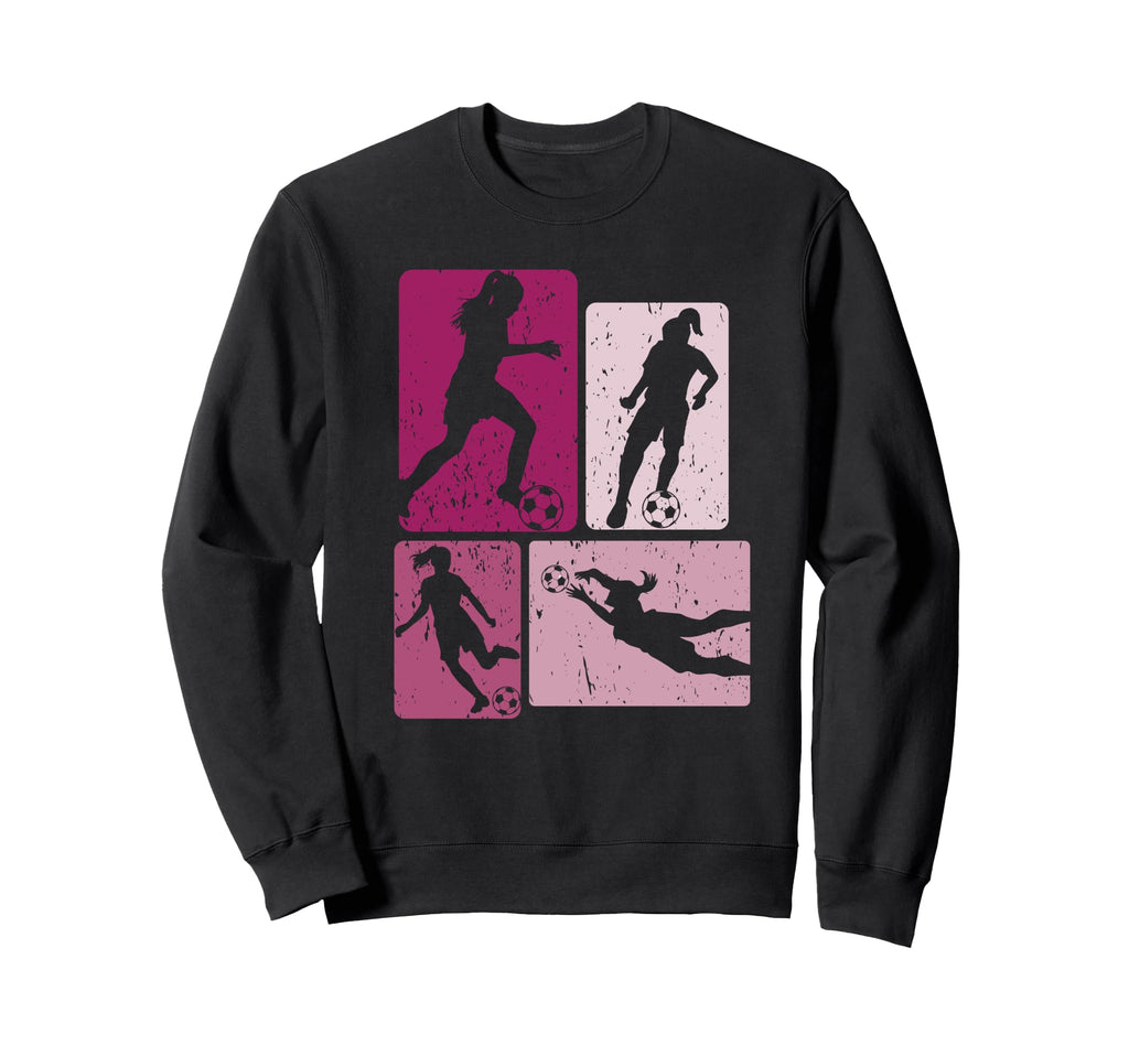 Funny Soccer Player Ball Soccer Sweatshirt - Minimalist Print Men Women