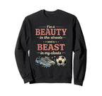 Soccer Beast My Cleats Soccer Player Sweatshirt - Custom Art Print Unisex