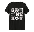 Soccer Coquette Bow Gameday Cheer T-Shirt - Casual Everyday Wear Men Women