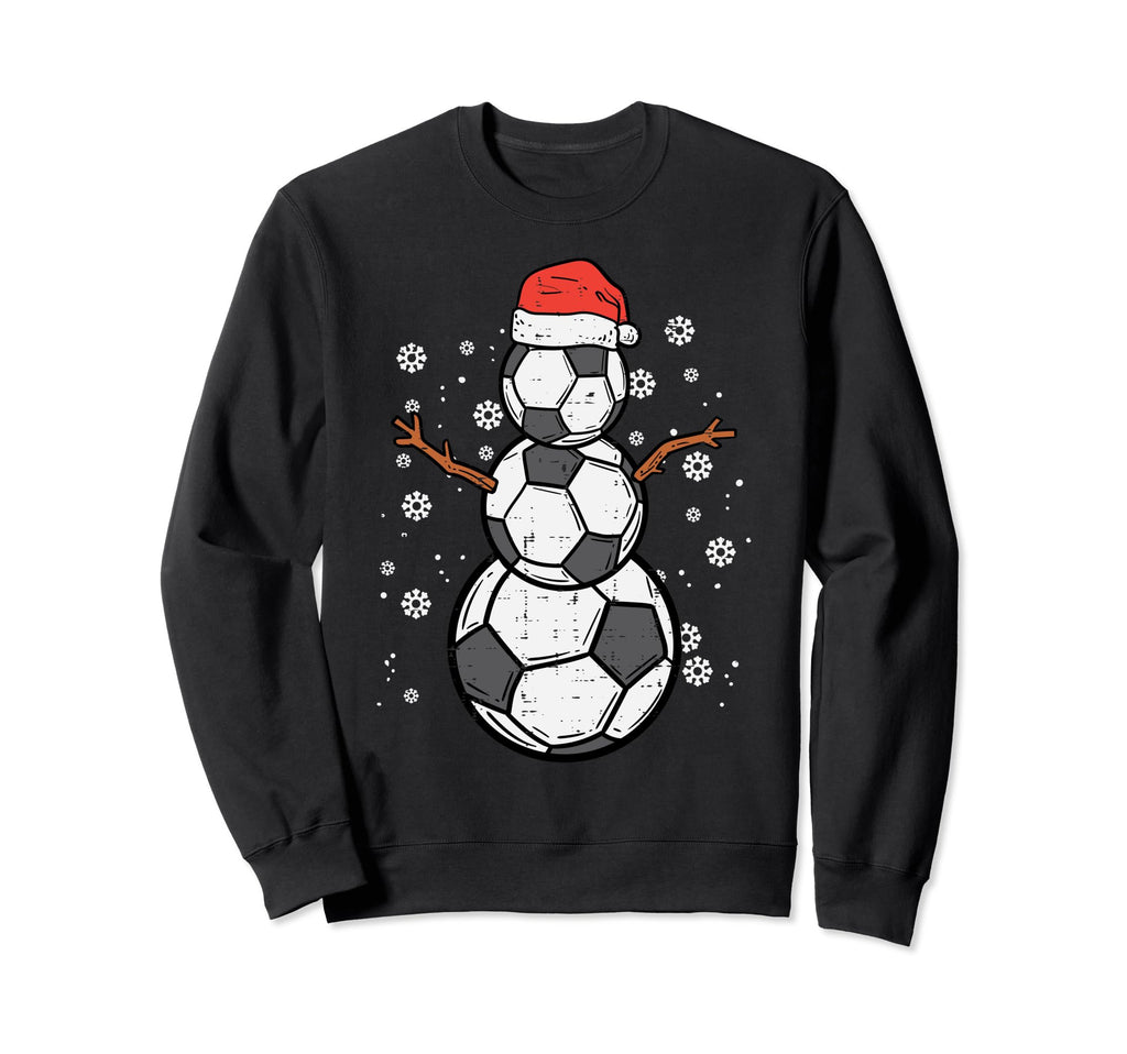 Soccer Snowman Sports Sweatshirt - Novelty Apparel for Adults