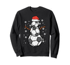 Soccer Snowman Sports Sweatshirt - Novelty Apparel for Adults