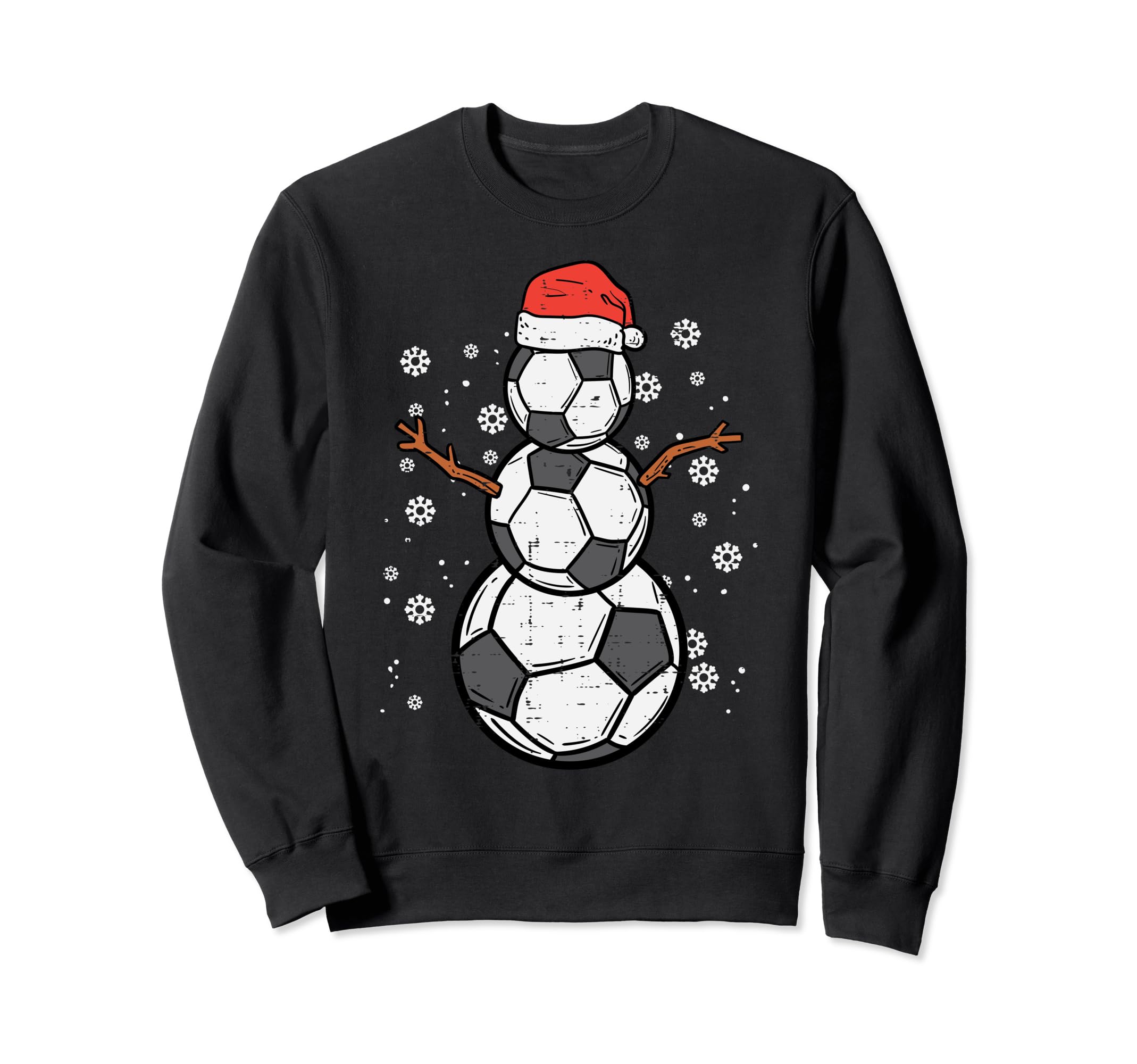 Soccer Snowman Sports Sweatshirt - Novelty Apparel for Adults