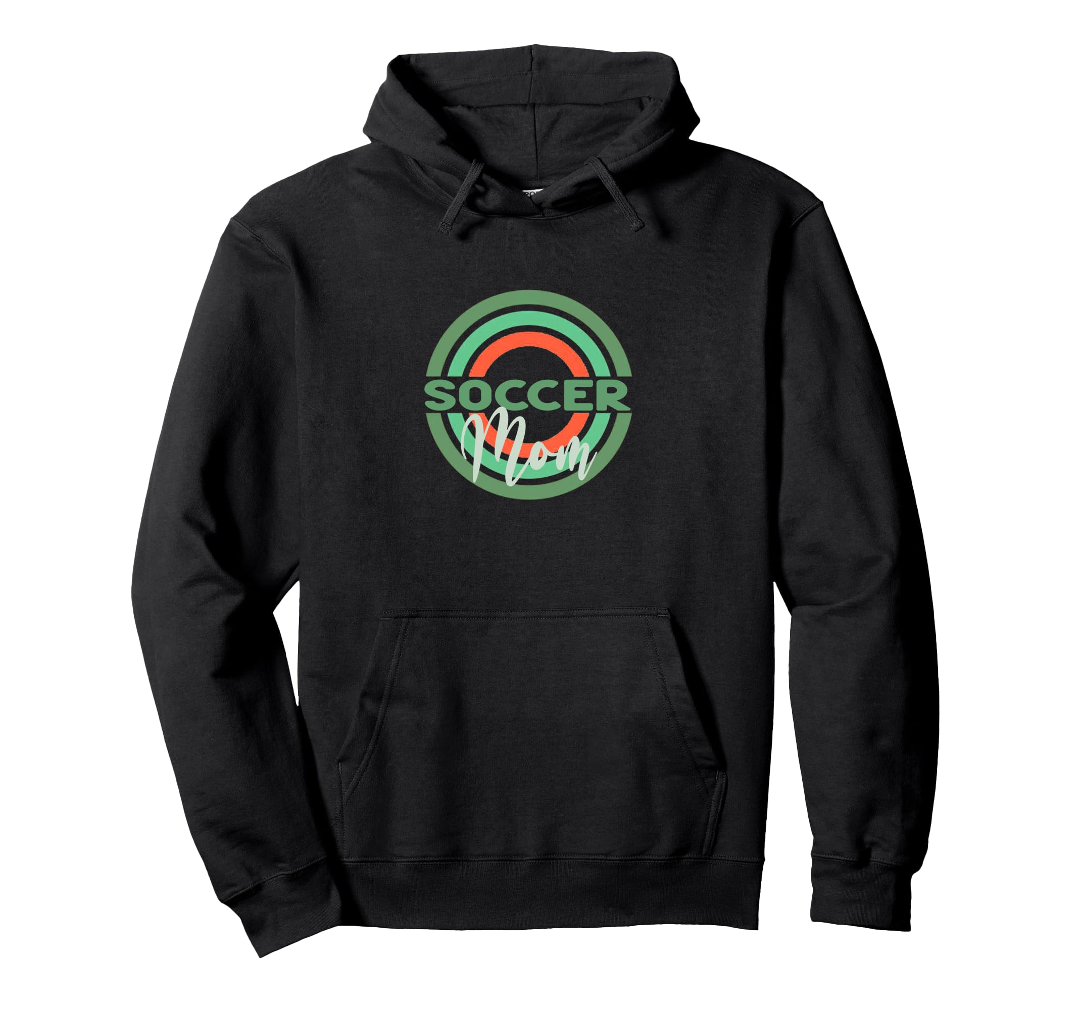 Soccer Mom Modern Soccer Circles Hoodie - Minimalist Print for Adults