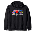 Peace Love Soccer Heart Ball Gift T-Shirt - Minimalist Print for Adults