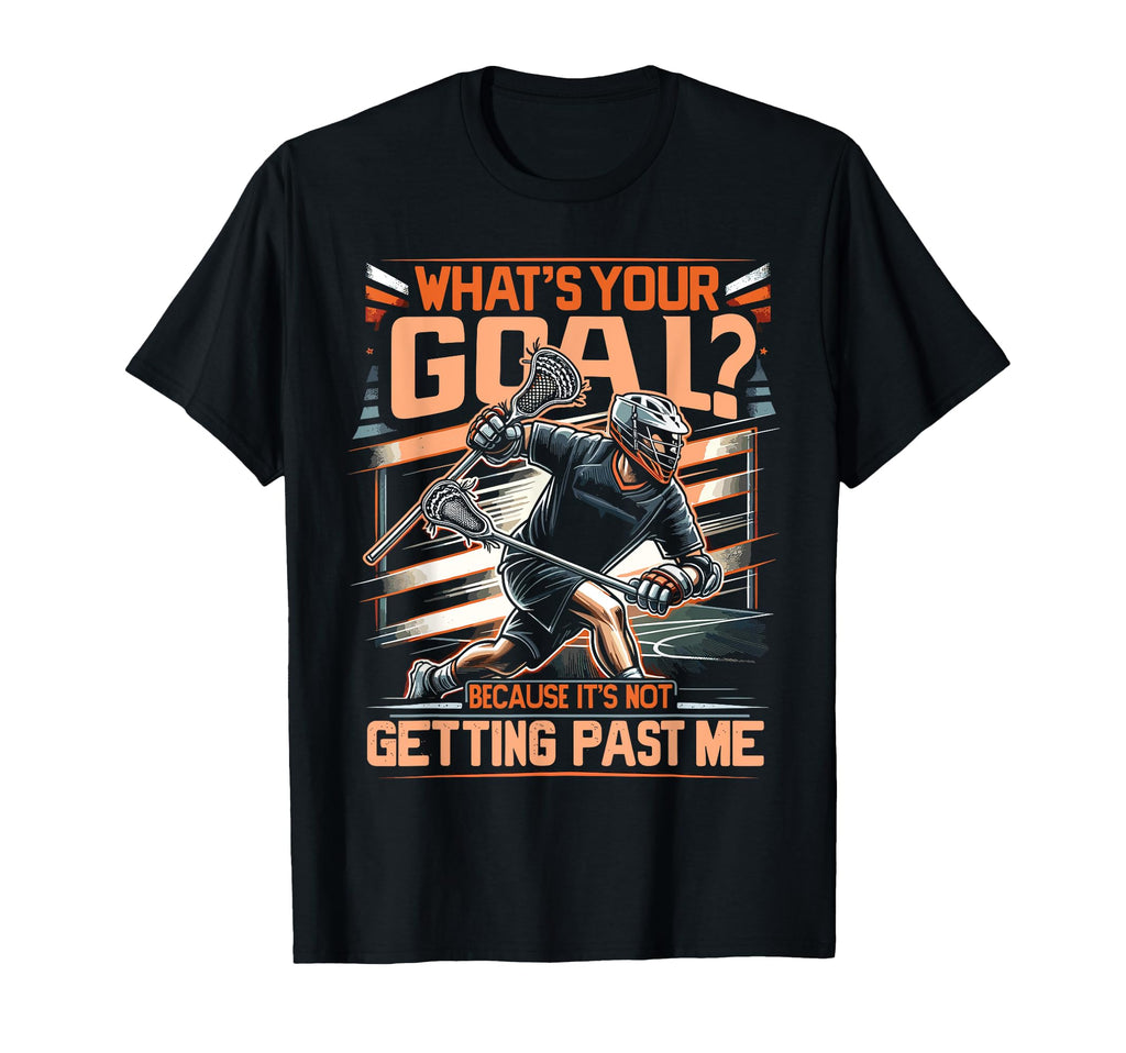 Lacrosse Player Lax Goalie Lacrosse T-Shirt - Custom Art Print for Adults