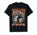 Lacrosse Player Lax Goalie Lacrosse T-Shirt - Custom Art Print for Adults