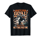 Lacrosse Player Lax Goalie Lacrosse T-Shirt - Custom Art Print for Adults