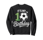 Soccer Ball Its My 10Th Birthday Sweatshirt - Trendy Graphic Men Women