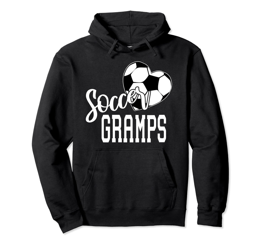 Soccer Ball Heart Soccer Gramps Hoodie - Casual Everyday Wear Unisex