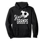 Soccer Ball Heart Soccer Gramps Hoodie - Casual Everyday Wear Unisex