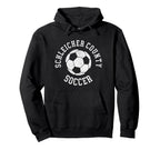 Schleicher County Soccer Distressed 90S Hoodie - Aesthetic Graphic Unisex