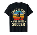 Just Who Loves Soccer Theme Gift T-Shirt - Unique Graphic Unisex