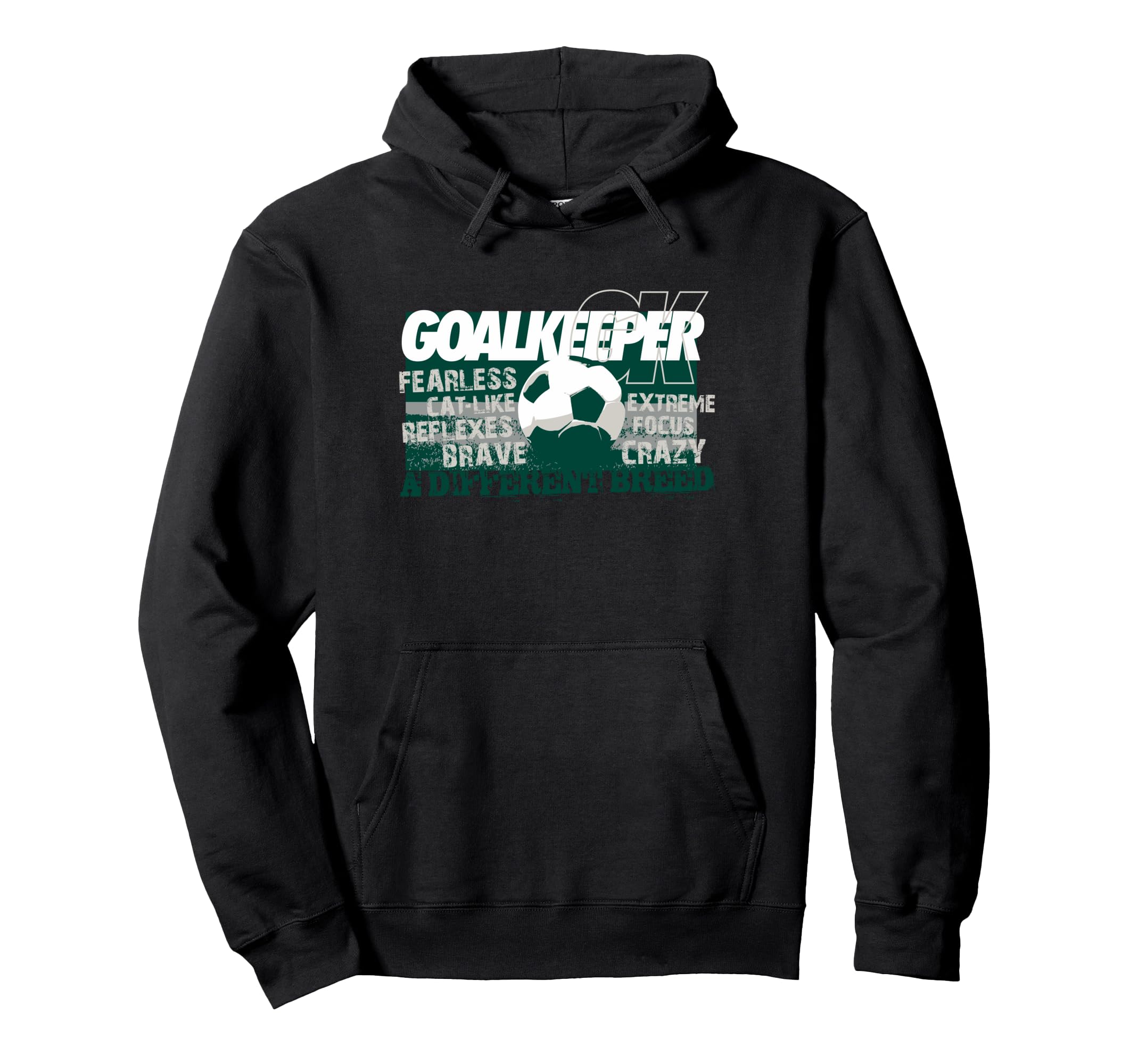 Soccer Goalkeeper Different Breed Hoodie - Minimalist Print for Adults