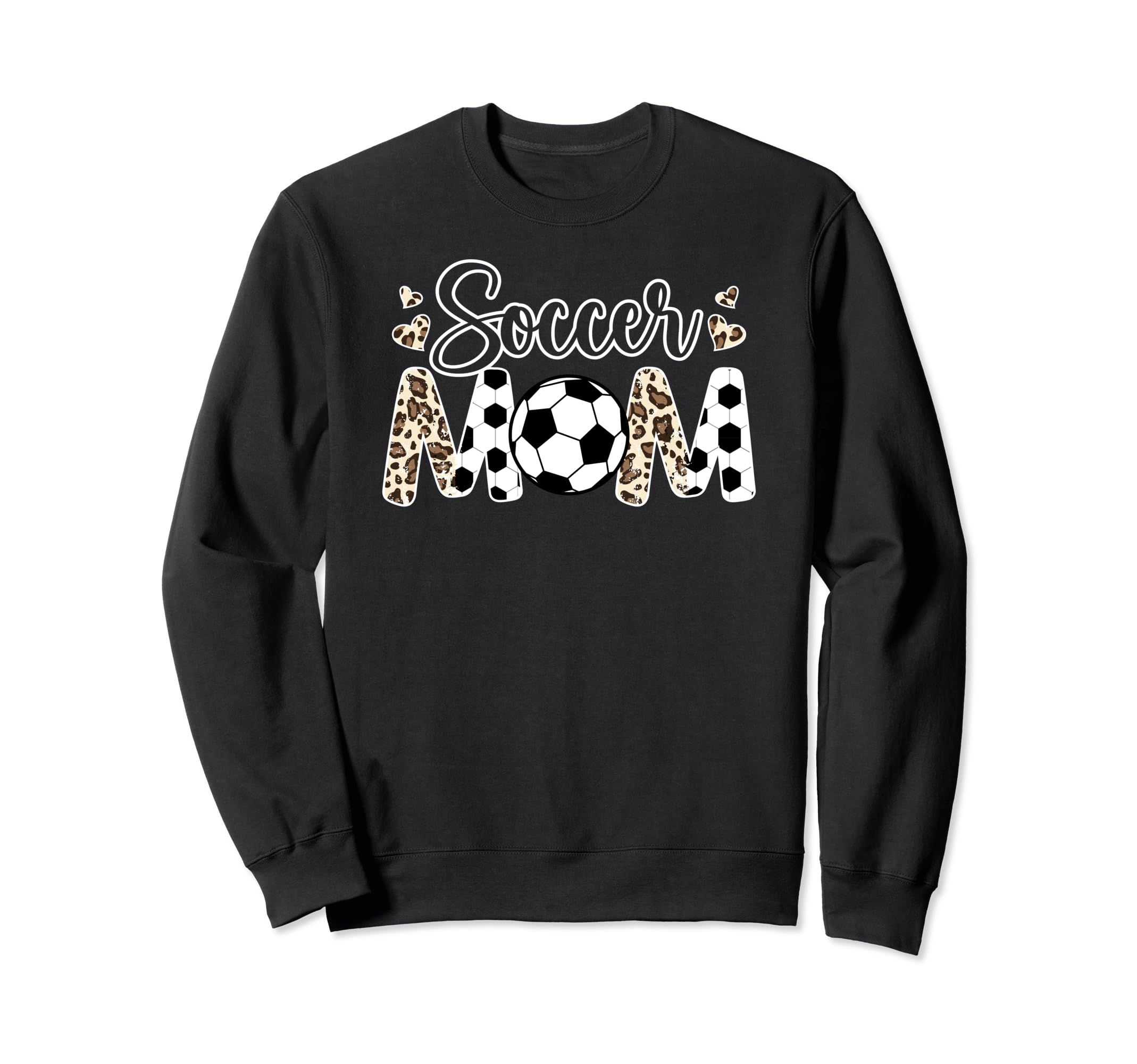 Soccer Mom Leopard Mom Soccer Player Sweatshirt - Custom Art Print Unisex