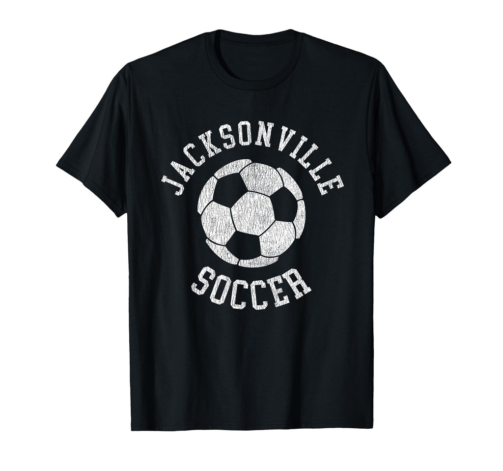 Jacksonville Soccer Distressed 90S T-Shirt - Custom Art Print Unisex