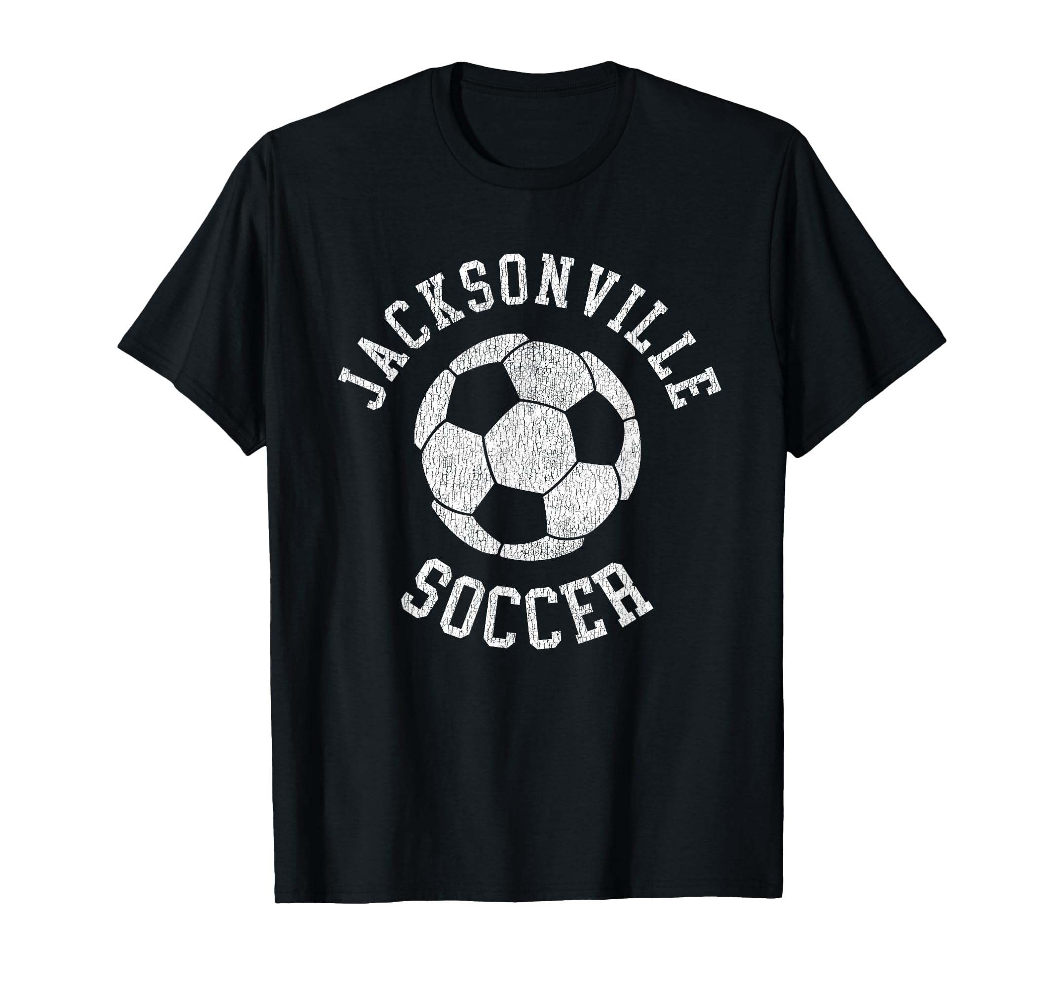 Jacksonville Soccer Distressed 90S T-Shirt - Custom Art Print Unisex
