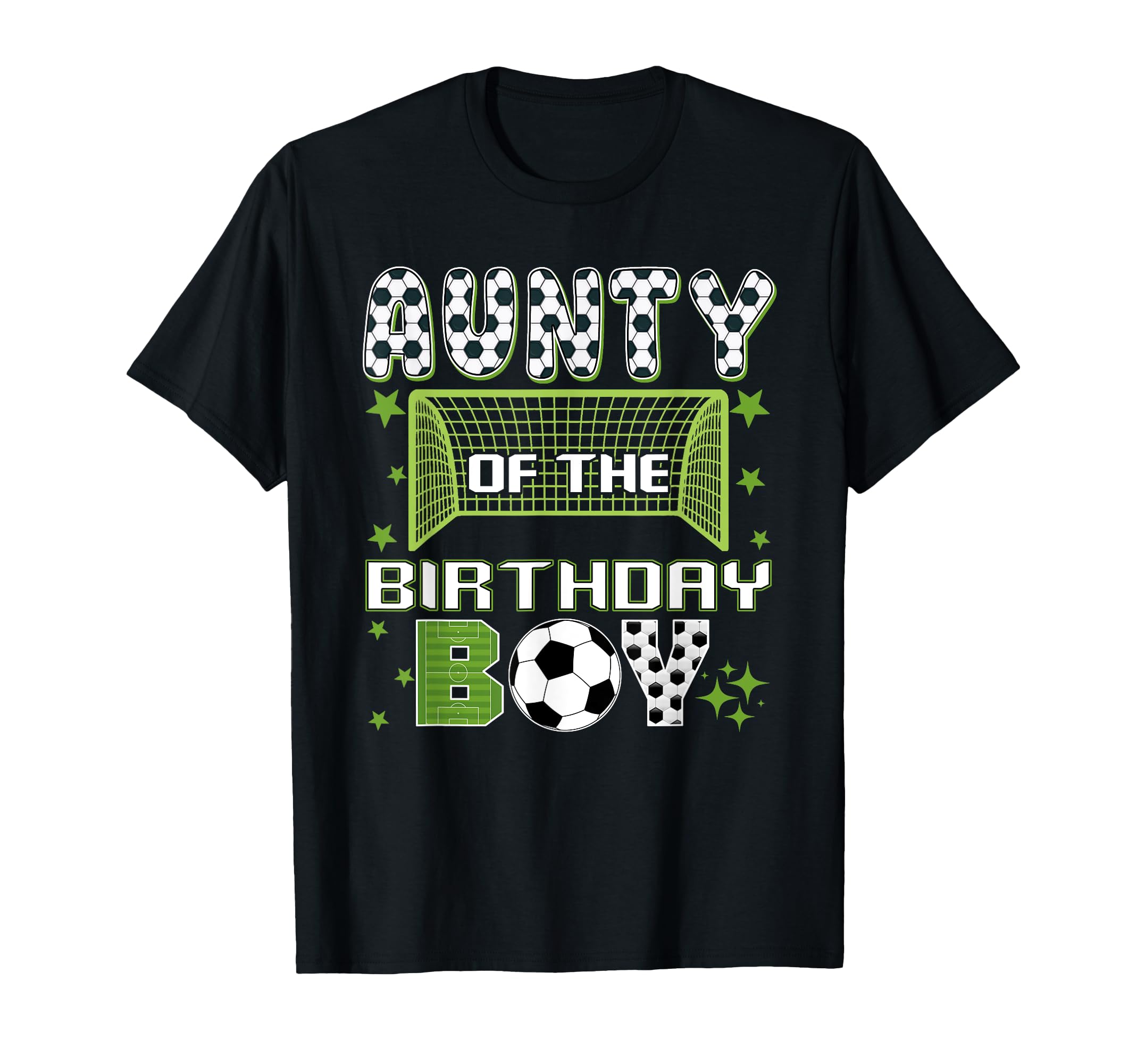 Aunty Birthday Soccer Group Family T-Shirt - Aesthetic Graphic Unisex
