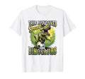 This Loves Soccer And Dinosaurs Playing T-Shirt - Aesthetic Graphic Unisex