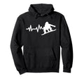 Snowboard Heartbeat Snowboarder Hoodie - Casual Everyday Wear Unisex