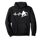 Snowboard Heartbeat Snowboarder Hoodie - Casual Everyday Wear Unisex