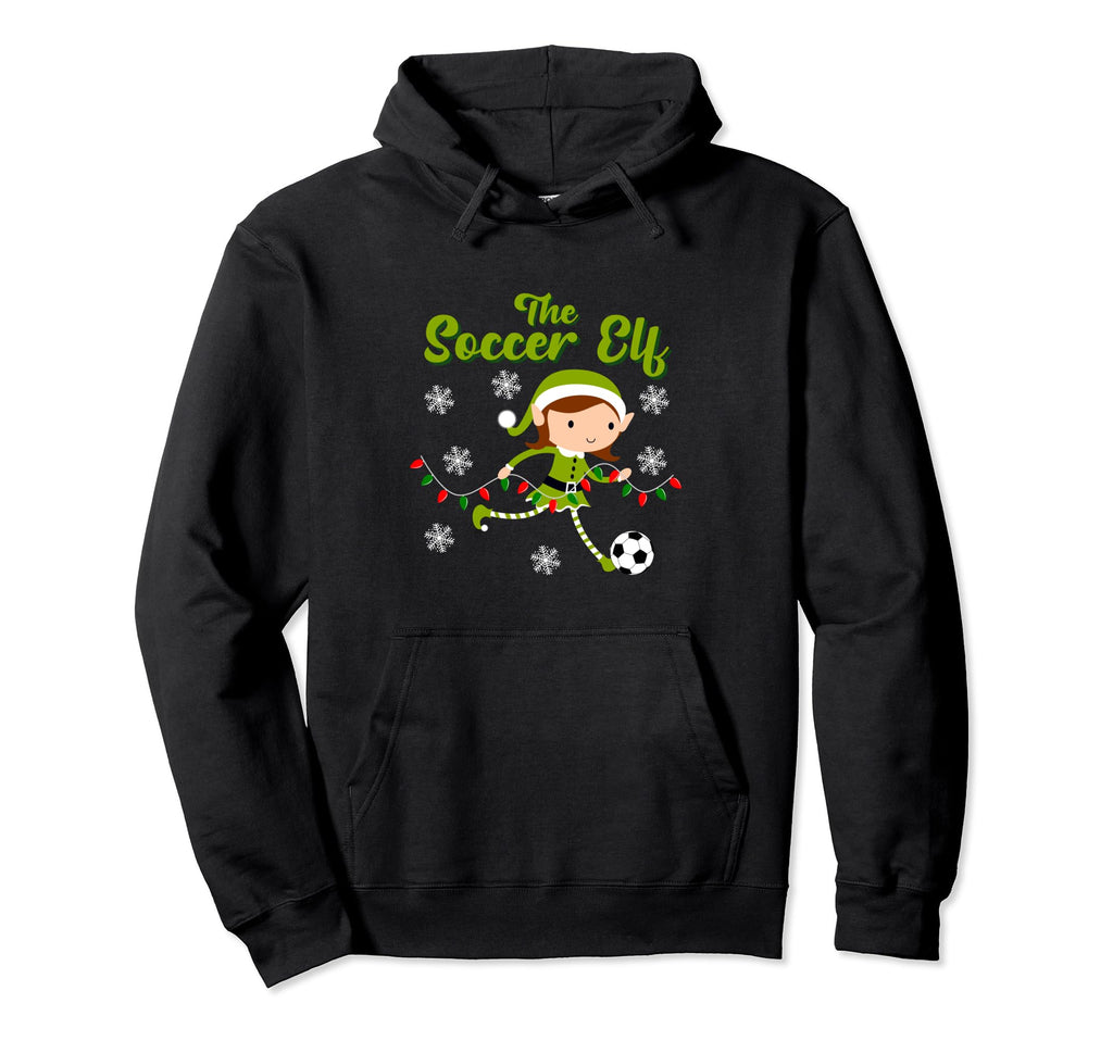 Soccer Goalkeeper Holiday Santa Claus Hoodie - Minimalist Print Men Women