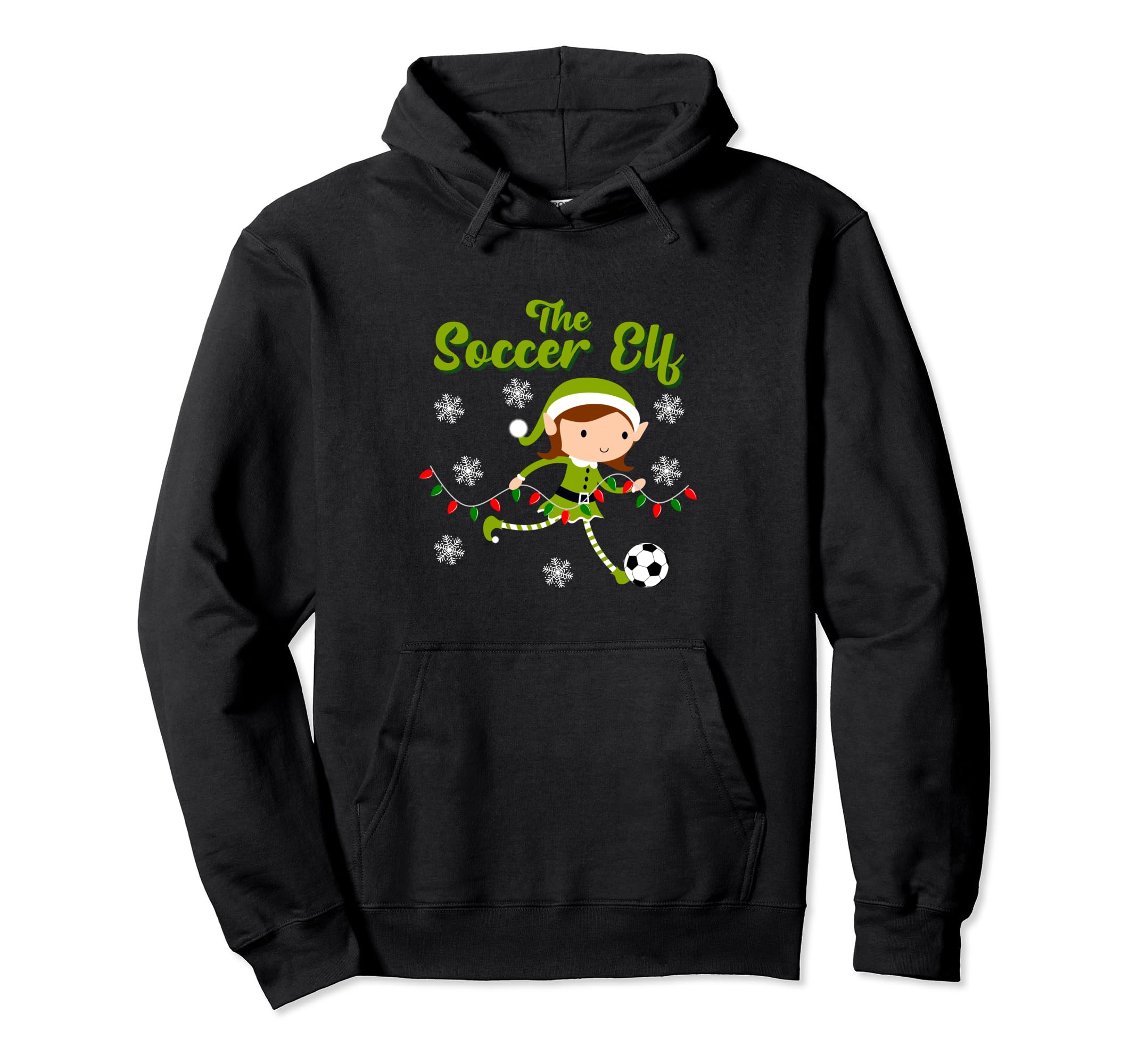 Soccer Goalkeeper Holiday Santa Claus Hoodie - Minimalist Print Men Women