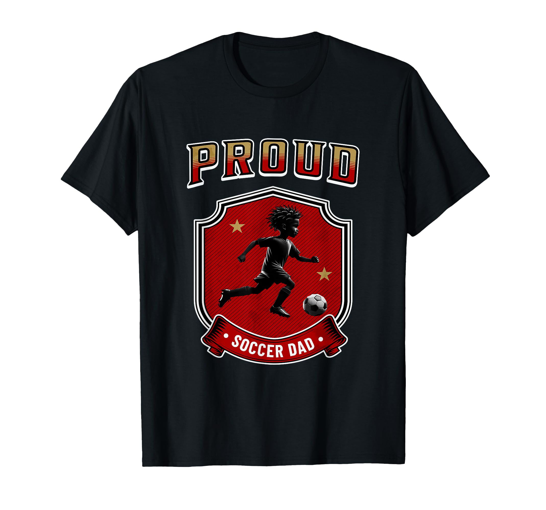 Proud Dad Soccer Player Soccer Dad T-Shirt - Unique Graphic Men Women