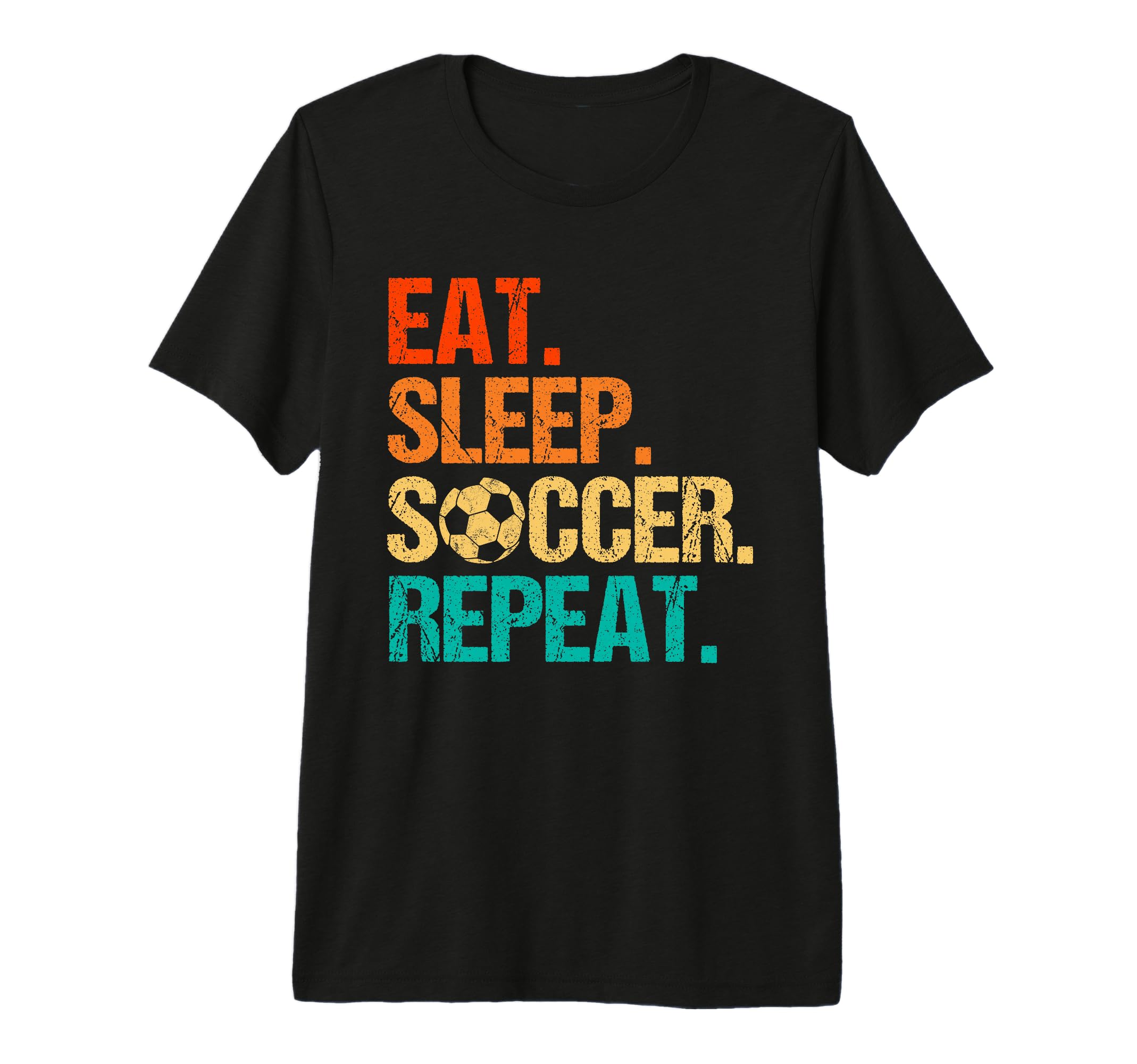 Eat Sleep Soccer Repeat Soccer Lover T-Shirt - Trendy Graphic for Adults