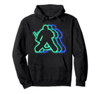 Hockey Goalkeeper Silhouettes Ice Hoodie - Custom Art Print Men Women