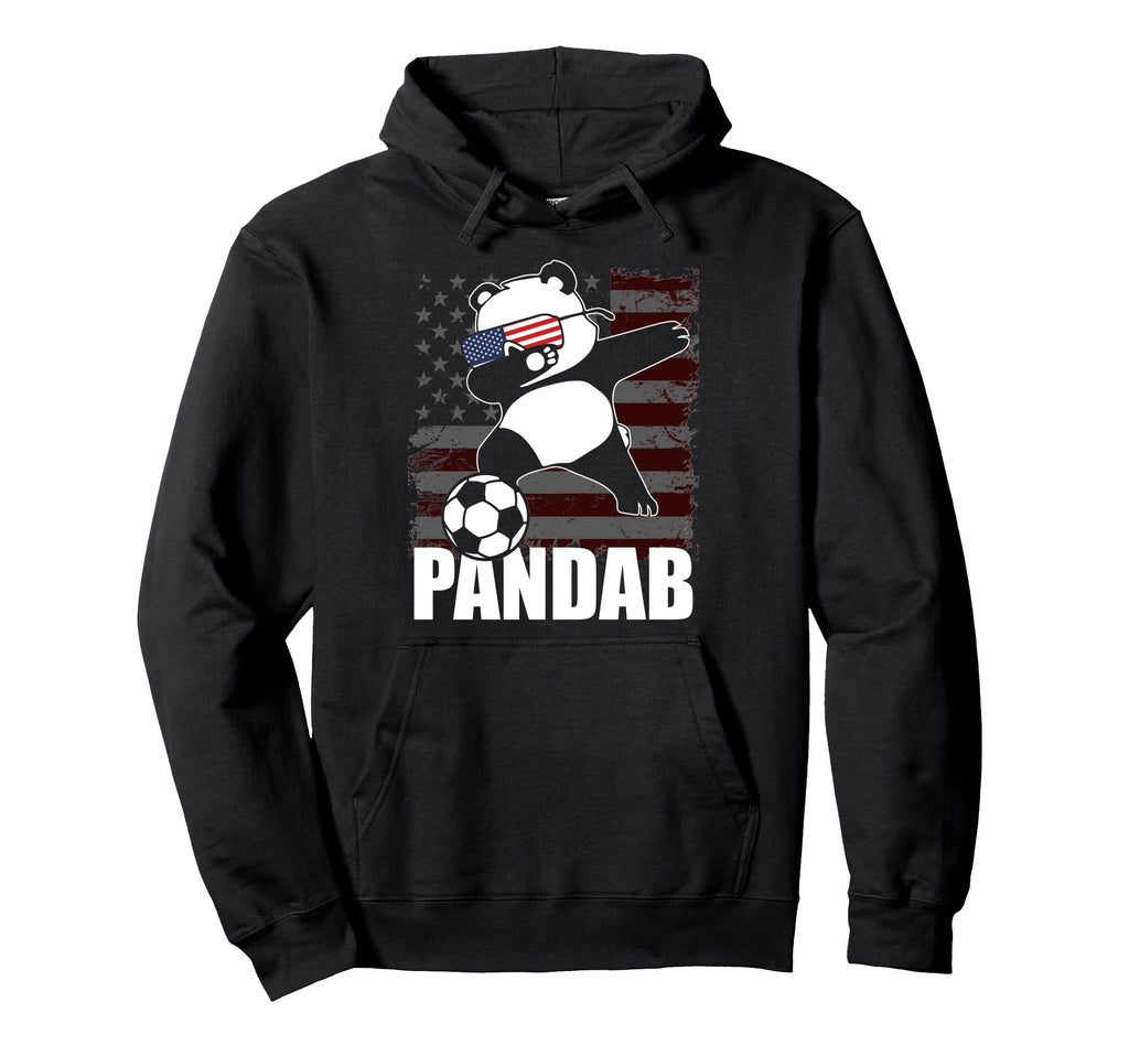 Funny Dab Dabbing Soccer Panda And Hoodie - Custom Art Print Unisex