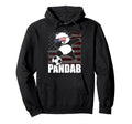Funny Dab Dabbing Soccer Panda And Hoodie - Custom Art Print Unisex