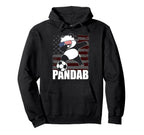 Funny Dab Dabbing Soccer Panda And Hoodie - Custom Art Print Unisex