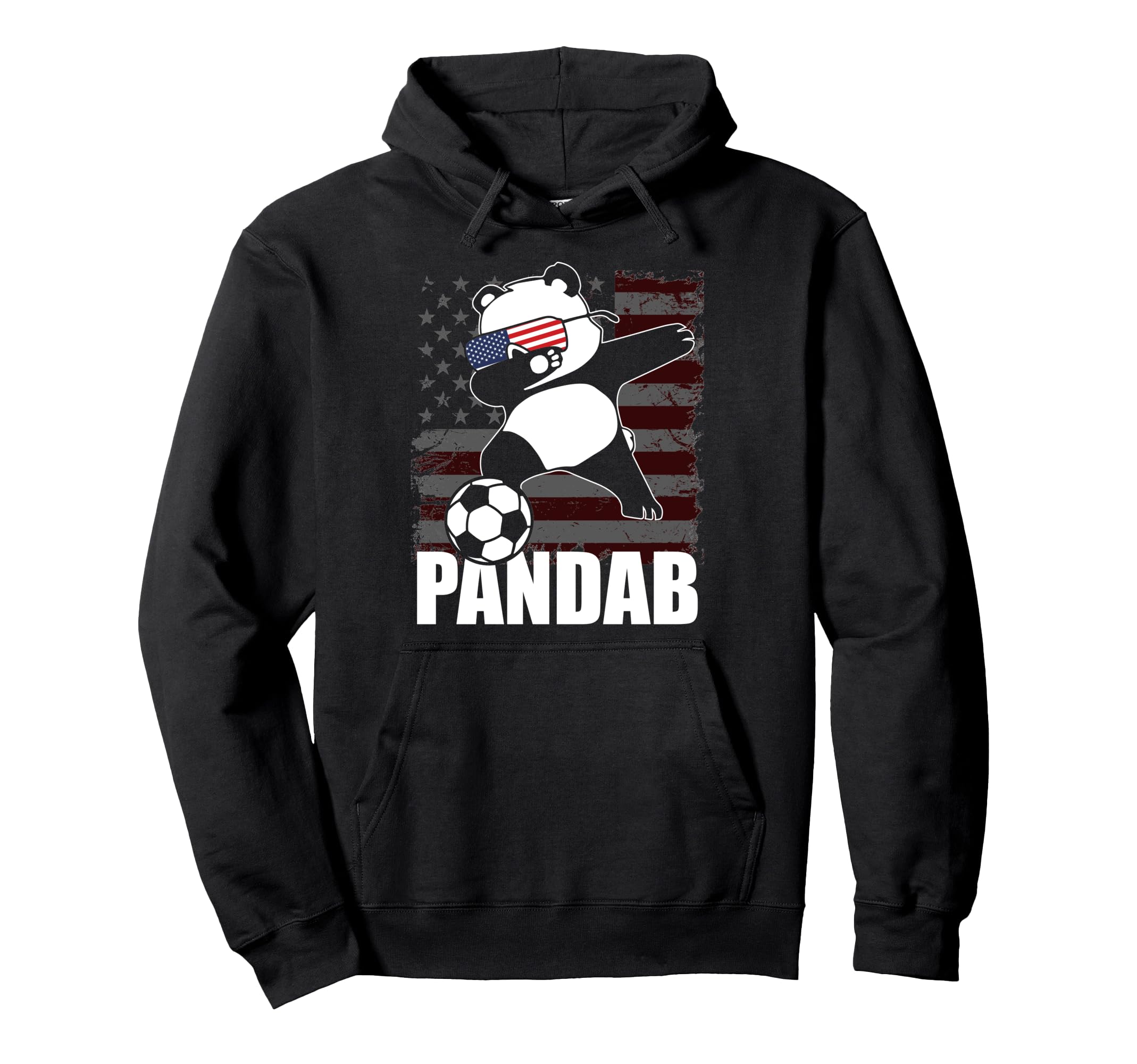 Funny Dab Dabbing Soccer Panda And Hoodie - Custom Art Print Unisex